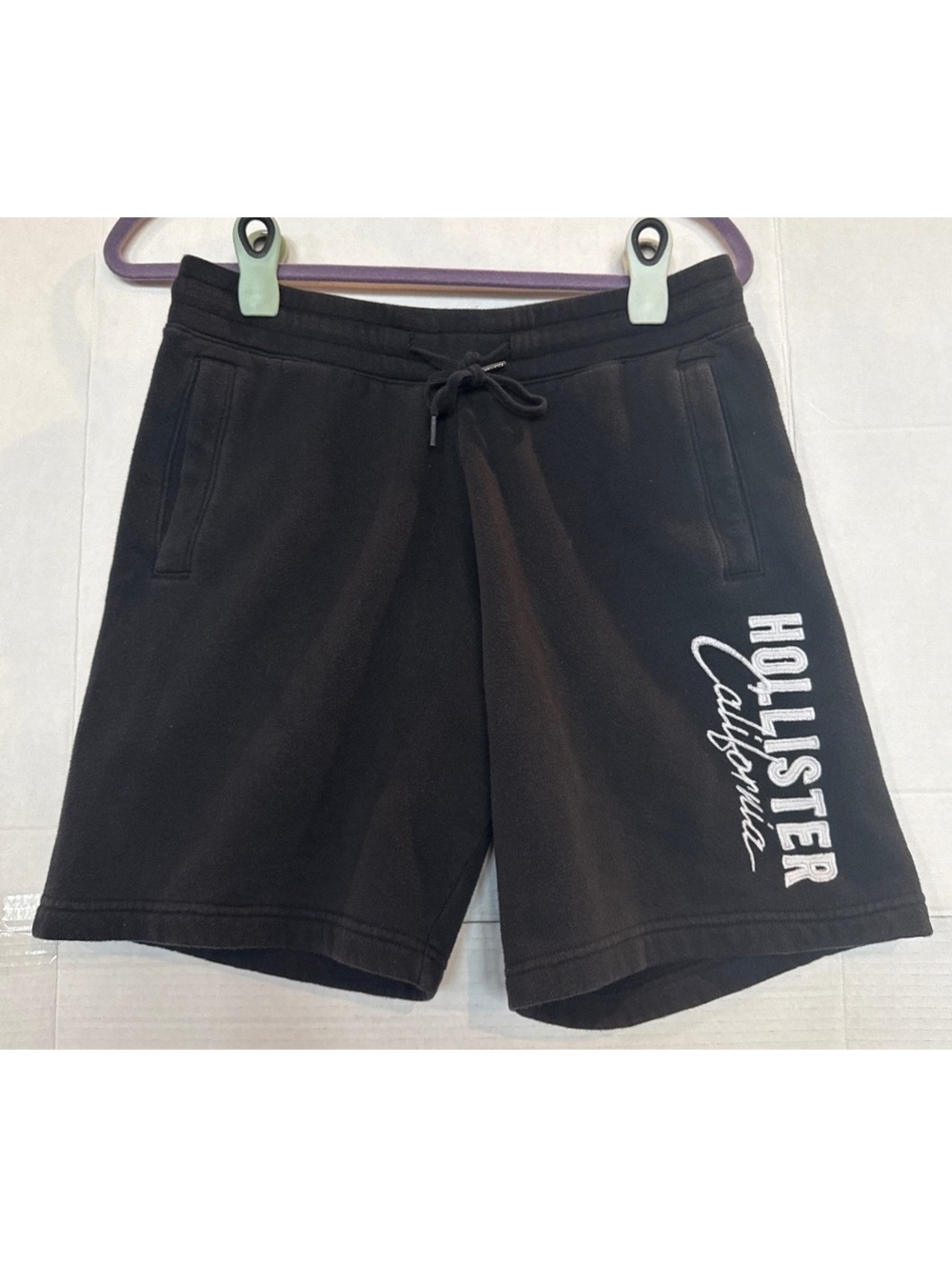 Hollister California Black Cotton Blend Casual Shorts Size S